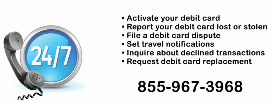 Debit card phone servics